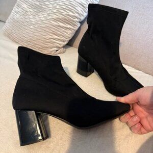 New Look Elegant Black Heeled Boots